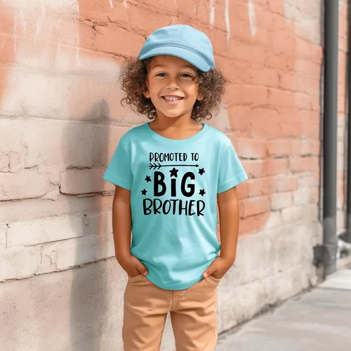 Vista 3 de Camisa de revelación de embarazo para hermano mayor, camisas con anuncio de nacimiento para niños