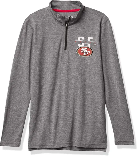 Vista 22 de Ultra Game - Camiseta juvenil NFL oficial con cremallera de un cuarto y manga larga súper suave