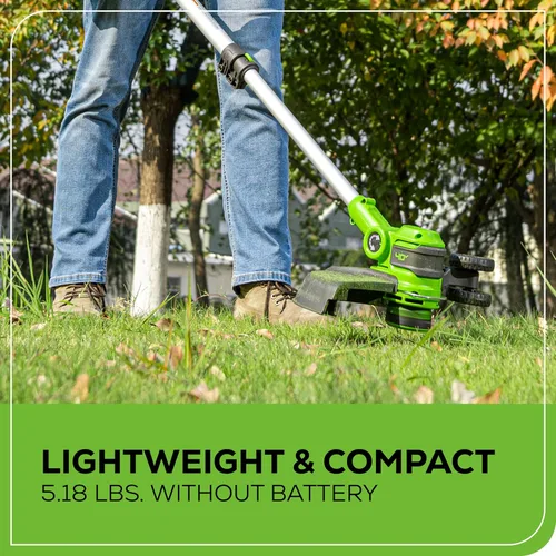 Vista 10 de Greenworks 40V Desmalezadora/desbrozadora inalámbrica 2 en 1 (Gen 2) - 13" de Greenworks para césped y acera, alternativa ligera al cortacésped a