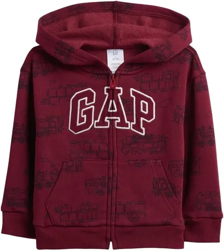 Vista 7 de GAP - Sudadera con capucha y cremallera completa para bebés varones, con logotipo de Playtime Favorites