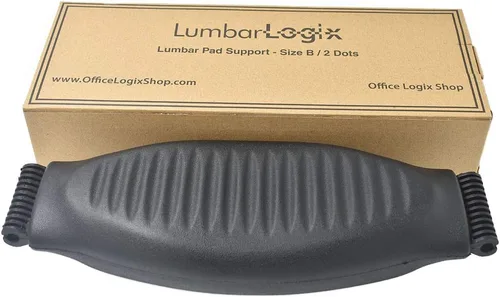 Vista 9 de OFFICE LOGIX SHOP Almohadilla lumbar para silla Herman Miller Aeron - Tamaño B - Color grafito