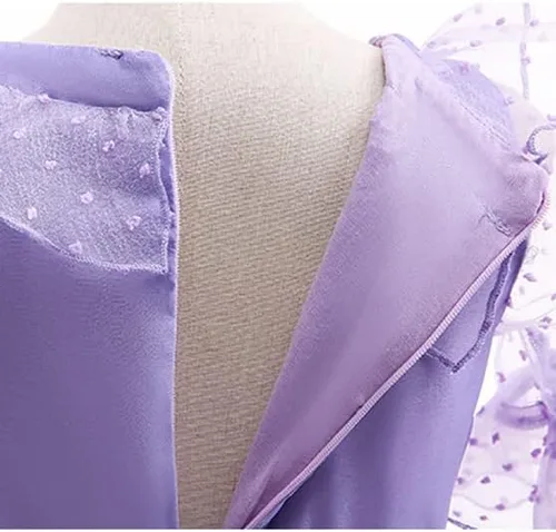 Vista 4 de Kidswant Disfraz de princesa para niñas, vestido de lujo para fiesta, elegante, con accesorios, 2-12 años