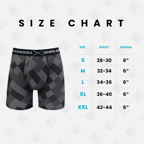 Vista 6 de Warriors & Scholars Mens Boxer Briefs Boxer Briefs for Men Pack of 6 Mens Boxer Briefs Underwear Boys Boxer Briefs