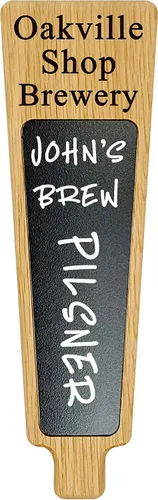 Vista 5 de Mango de grifo de cerveza personalizado personalizado con pizarra de pizarra de borrado en seco