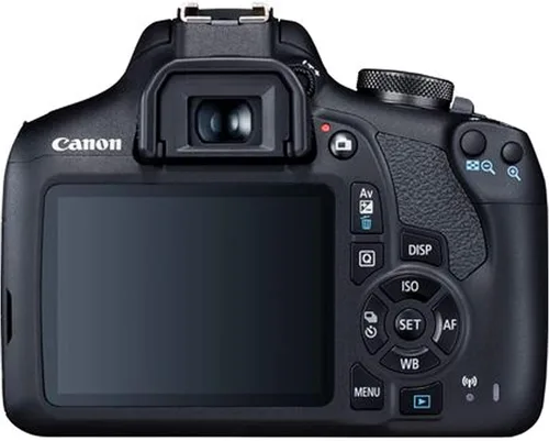 Vista 3 de Canon EOS 2000D / Rebel T7 Cámara DSLR con Canon EF-S 0.709-2.165 in F/3.5-5.6 DC III Zoom, EF 2.953-11.811 in f/4-5.6 III y 16.535-31.496 in f/8.3