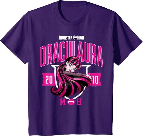 Vista 56 de Monster High -Camiseta Colegiada Draculaura Gris asfalto