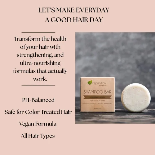 Vista 7 de Barra de champú de aceite de coco y argán, hidratante profunda para cabello seco dañado. Champú sólido hidratante y nutritivo para cabello rizado