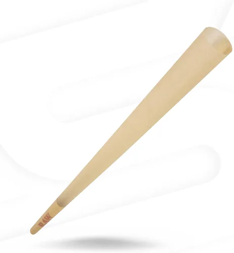 Vista 5 de RAW Classic Challenge Cono de 24 pulgadas, un cono gigante preenrollado, papel natural sin refinar vegano 2 pies de largo