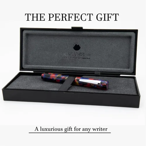 Vista 5 de Monteverde MVP Liquid Rollerball Pen - Rompecabezas rojos - Punto medio - Mini bolígrafo compacto y versátil - Tecnología Liquid Rollerball