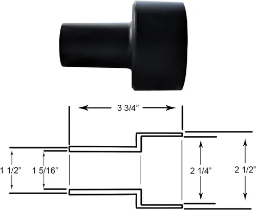 Vista 5 de Accesorios de recolección de polvo, adaptador de manguera de aspiradora compatible con Dewalt, Ryobi, Craftsman, rígido, Metabo Power Tools puertos