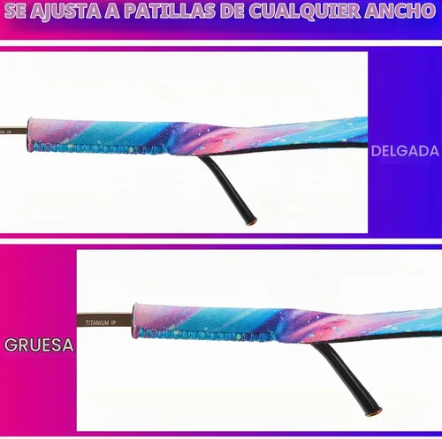 Vista 3 de Weewooday 6 piezas de correa para gafas de sol antideslizantes para niños, retenedor de cordón