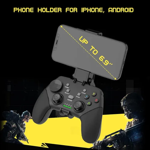 Vista 6 de Joso Controlador móvil inalámbrico para juegos para iOS, Android, iPad, tableta, PC, controlador de teléfono para iPhone 14131211, Galaxy S2221