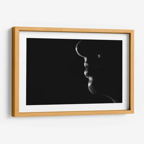 Vista 8 de Canvas Lab Secret by Paulo Ávila 11 x 7 in Fine Art Framed Print, Frame Color: Black, With Mat Black and White, Minimalist, Nude, Modern
