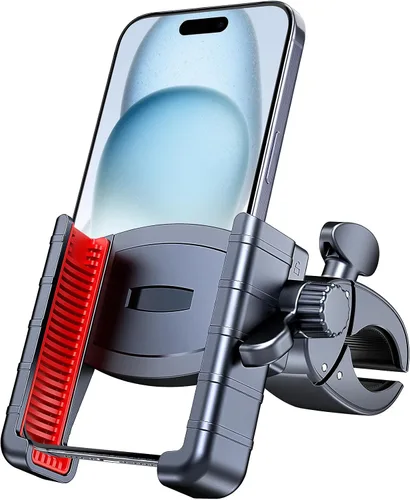 Vista 8 de Soporte de teléfono para bicicleta, bloqueo rápido, apto para cámaras, soporte de teléfono de motocicleta, abrazadera para manillar para cochecito