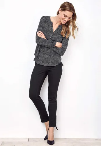 Vista 7 de ellos Túnica Henley con cuello de muesca para mujer de talla grande