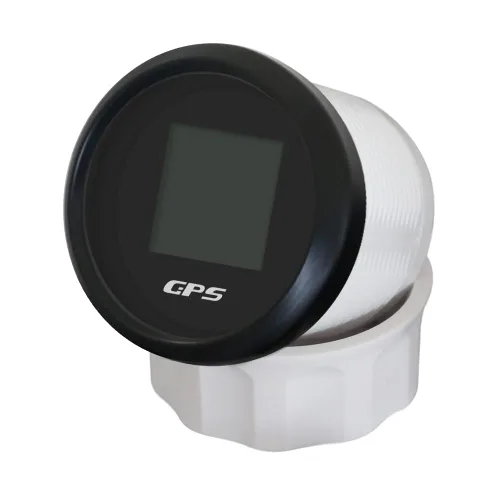 Vista 2 de Kit de medidor de velocímetro digital GPS universal de 2 pulgadas con nudo MPH ajustable ODO Km/h 12 24 voltios (2.047 in negro + negro)