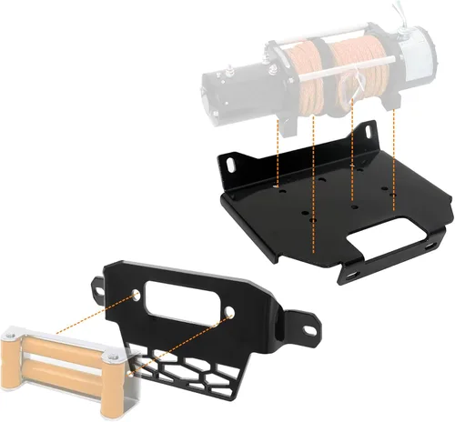 Vista 3 de ECOTRIC Kit de soporte de placa de montaje de cabrestante compatible con 14