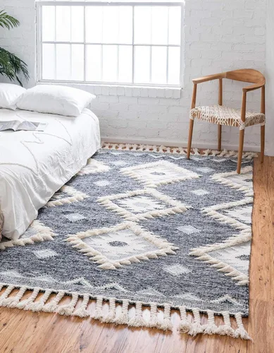 Vista 27 de Unique Loom Mesa Collection - Alfombra de área - Papago (2 pies 2 pulgadas x 6 pies 1 pulgada, carbón/gris)