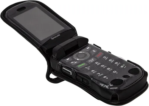 Vista 3 de Turtleback Funda ajustada diseñada para DuraXV Extreme y DuraXA Equip - Funda de piel negra con clip de cinturón de metal giratorio de alta