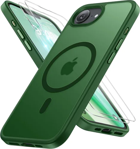 Vista 64 de Miracase Funda diseñada para iPhone SE 2022/SE 2020/7/8, funda multicolor de silicona a prueba de golpes (rojo)