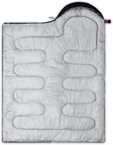 Vista 2 de HOSIMA Saco de dormir bohemio con diseño de mariposa para adultos, para clima frío y clima cálido, saco de dormir para niños, para camping