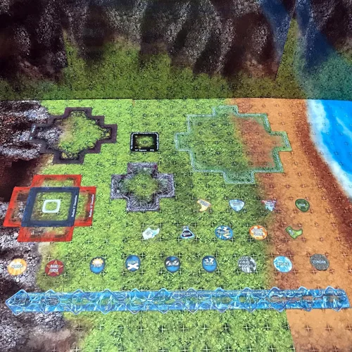 Vista 9 de Arcknight Plantillas de efectos de hechizos para Pathfinder 2E; 21 marcadores para hechizos AOE con referencia; fichas de condición, pulido e