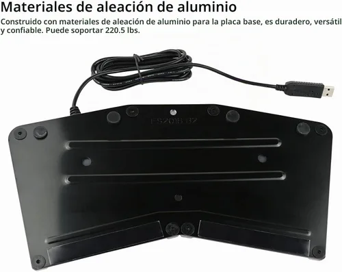Vista 5 de iKKEGOL Control de montaje de pedal de doble interruptor de pie USB mejorado, programa de interruptor de pie de 2 teclas, teclado de computadora