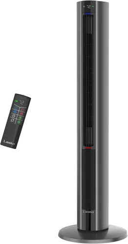Vista 10 de Lasko Ventilador de torre oscilante para todas las estaciones y calentador de espacio en uno para el hogar con termostato ajustable, protección