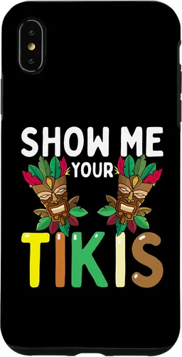Vista 7 de Carcasa divertida para iPhone 14 Show Me Your Tikis Boobs Aloha Hawaii Luau