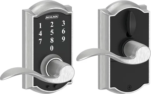 Vista 25 de Schlage - Cerradura táctil Century con picaporte Merano (bronce envejecido, FE695 CEN 716 MER) Keyless entry door lock, Electronic touchscreen