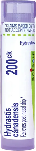 Vista 15 de Boiron Hydrastis Canadensis 12C Medicina homeopática para goteo posnasal - 80 pellets Single-medicine homeopathic pellets for Postnasal Drip.