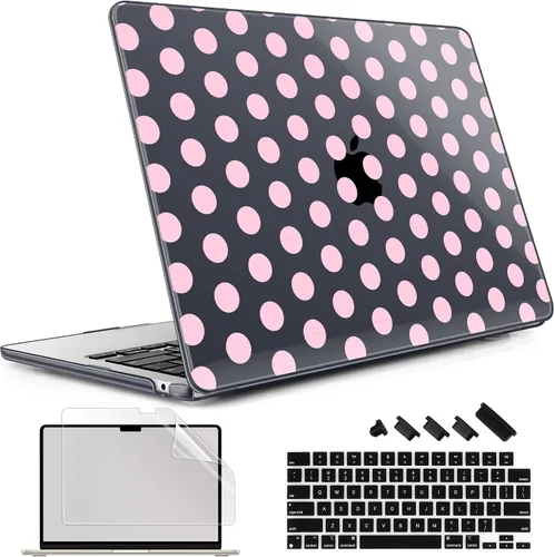 Vista 33 de May Chen Funda rígida de plástico para MacBook Air de 13.6 pulgadas 2026 2025 2024-2022 M5 A3449 M4 A3240 M3 A3113 M2 A2681, carcasa rígida