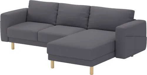 Vista 7 de Asiento duradero de tres o dos (3 o 2) con funda de sofá de repuesto hecha a medida, compatible con IKEA Norsborg - Funda de sofá seccional