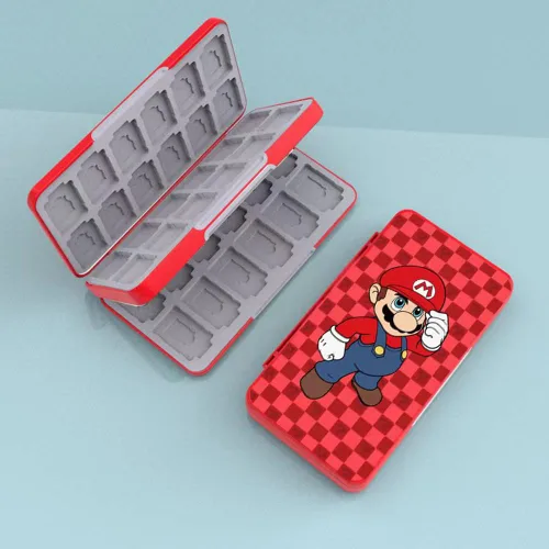 Vista 165 de PERFECTSIGHT Switch Game Case Compatible with Nintendo Switch Game Holder for Switch OLED/ Lite Game Card Case Cartridge with 24 Slots Game Card