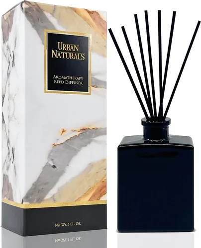 Vista 10 de Urban Naturals Balsam Forest - Juego de aceites difusores de varillas – Abeto Fraser, hoja perenne, pino, cedro leñoso y sándalo – Botella de vidrio