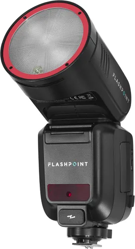 Vista 3 de Flashpoint X100 TTL R2 en el flash de cabeza redonda de iones de litio de la cámara para Canon, Godox V100 C