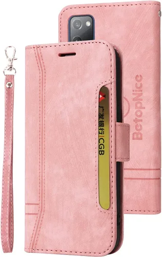 Vista 19 de Funda tipo cartera para Samsung Galaxy S20, piel sintética, con función atril, ranuras para tarjetas, funda plegable con tapa, funda protectora