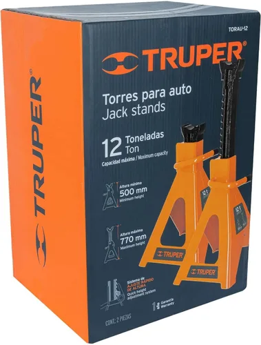 Vista 6 de TRUPER TORAU-12 Jack Stands 12 Ton