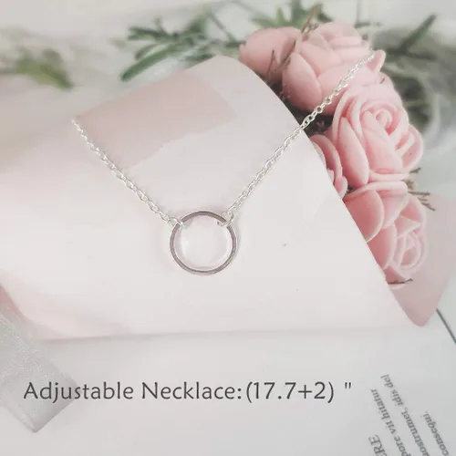 Vista 3 de YANCHUN Gargantilla en capas para mujer, collar apilado a la moda para mujer, gargantilla de círculo de estrella, corazón y estrella, regalos