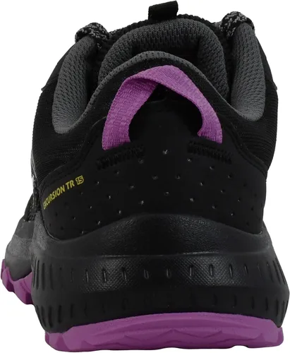 Vista 3 de Saucony Tenis para correr Excursion Tr15 para mujer, negropúrpuraamarillo