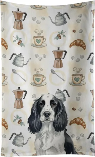 Vista 71 de Caroline's Treasures Afghan Hound - Toalla de cocina para barra de café, terciopelo frontal y lazo de algodón, lavable a máquina Sabueso afgano