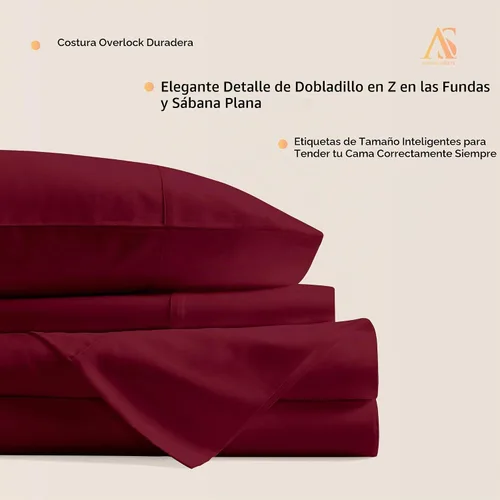 Vista 7 de Sábanas 100% de Algodón Egipcio Tamaño Twin - 800 Alto Número de Hilos, 3 Piezas, Sábana Twin Extra Larga para Dormitorio, Bolsillo Profundo de 16