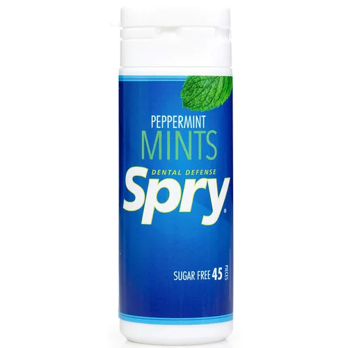 Vista 14 de Spry Xylitol Berry Blast Mints Caramelos sin azúcar - promueve la salud oral, aumenta la producción de saliva, detiene el mal aliento, sin OGM, sin