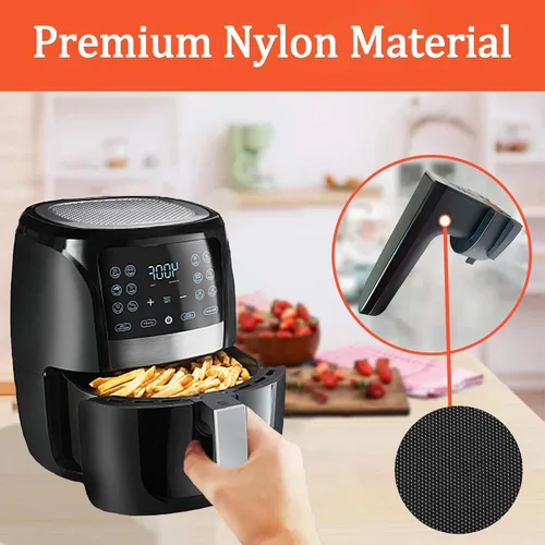 Vista 2 de Piezas de repuesto de mango de freidora de aire para freidora de aire 5QT Gourmia GAF556, mango de freidora de aire premium para freidora de aire