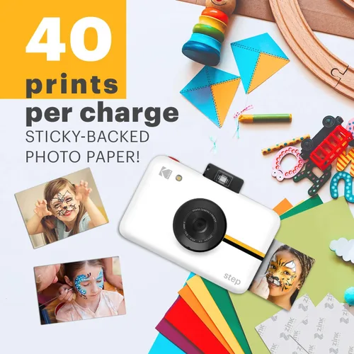 Vista 3 de Polaroid Snap Cámara digital instantánea con tecnología ZINK Zero Ink Printing