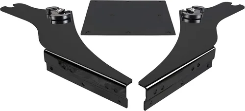 Vista 9 de ECOTRIC King - Soporte para maletero de equipaje compatible con Harley Touring FL 1997-2008 Mount King Latches Razor Chop Trunk Mount - Negro