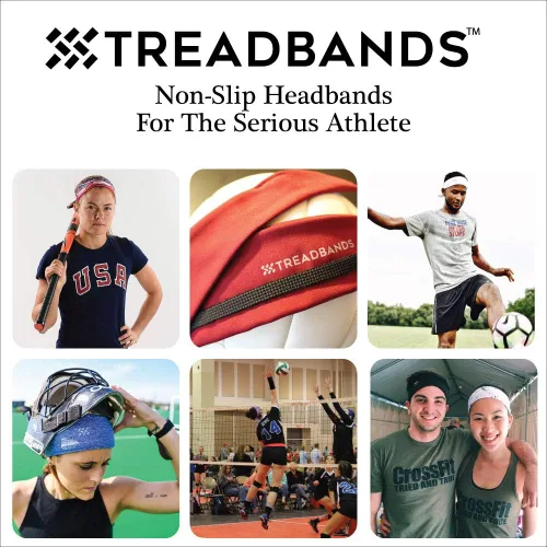 Vista 5 de TreadBands All Terrain Tieback Non Slip Headband - Solid