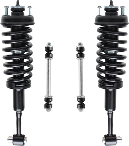 Vista 19 de Detroit Axle - Kit de 4 piezas de puntales delanteros para Toyota Highlander 2001 2002 2003, enlaces de barra antivuelco estabilizadores y puntales