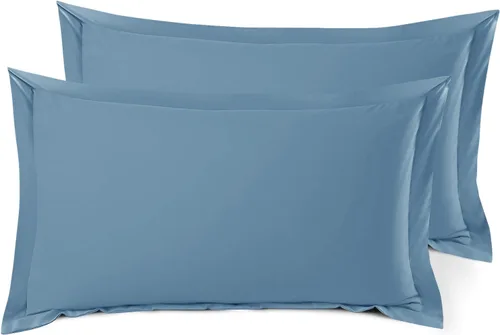 Vista 113 de Nestl Juego de 2 fundas tipo sham de almohada suaves - Fundas de almohada de microfibra de doble cepillado - Fundas de almohada de cama premium
