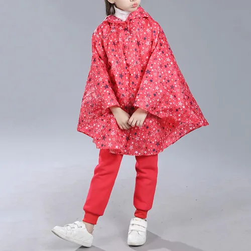 Vista 2 de Chaqueta impermeable ligera con capucha para niños y niñas